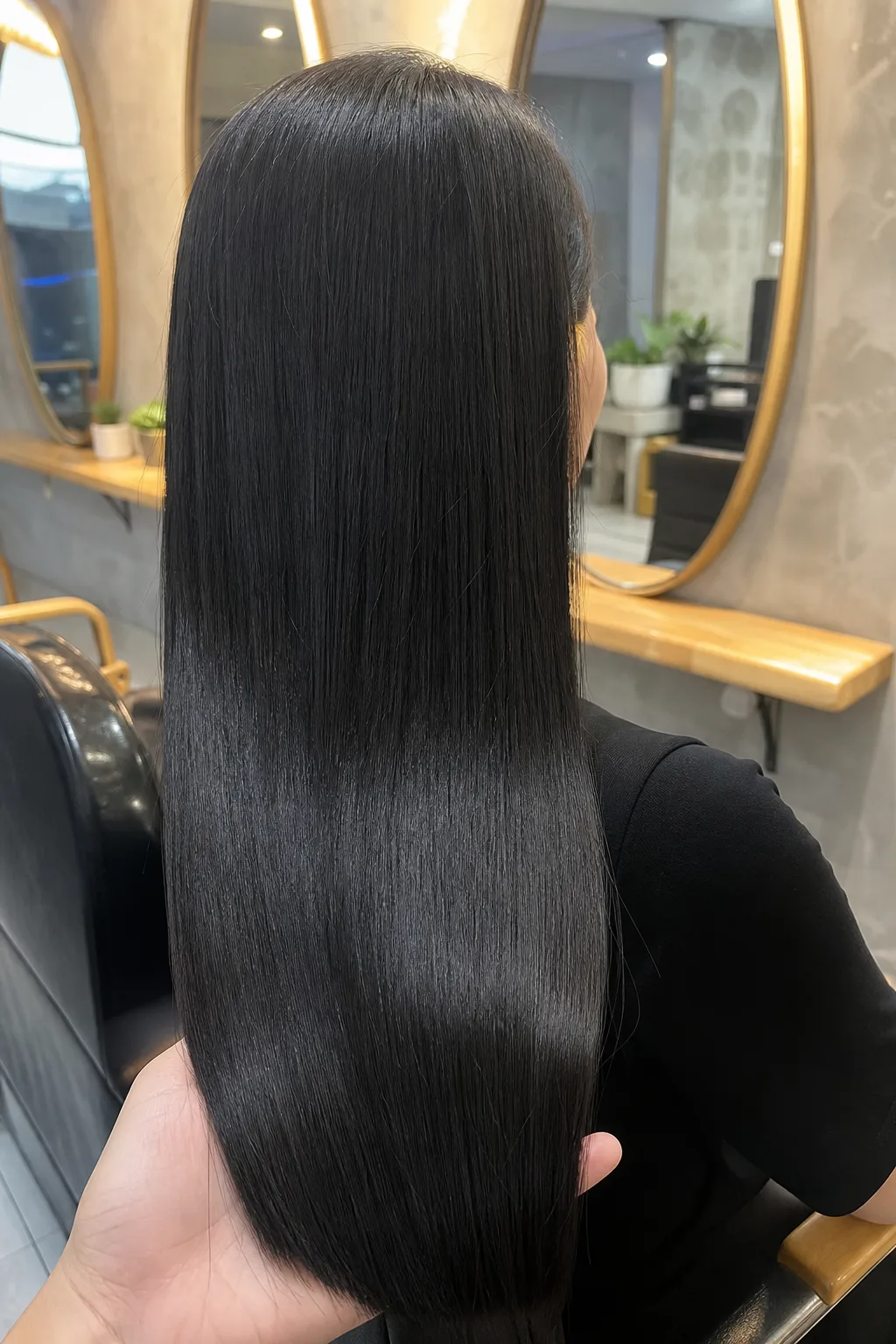 Kết quả duỗi hơi nước tại Twendy Hair, tóc mềm mượt tự nhiên